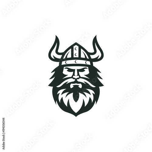 Fotografía viking logo vector graphic abstract download template