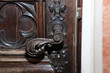 Door handle in the 18th century building.