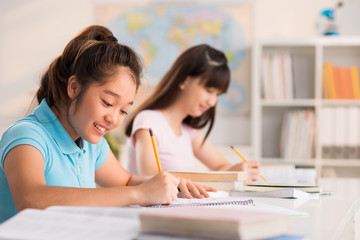 Sticker - Writing Essay in Classroom