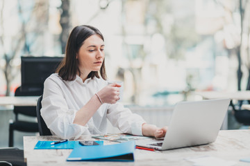 Intern at office