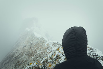 Canvas Print - Man in the mountains