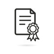 © lovemask - Certificate vector icon.