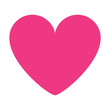 pink heart love romantic passion icon vector illustration