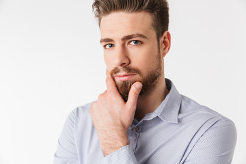 Wall Mural - Close up portrait of a handsome young man