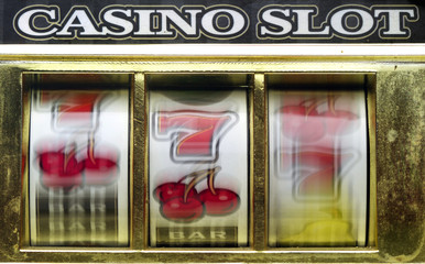 rerto slot machine close up