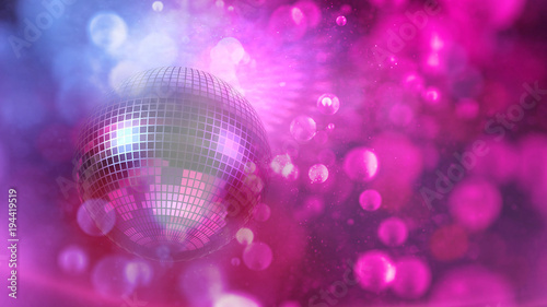 Fotografía Party atmosphere with disco ball