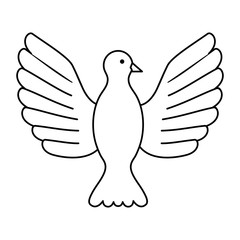 Sticker - dove bird icon