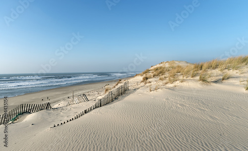Fotomural plage d'Hourtin sur le littoral de Gironde