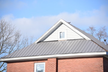 House with a metal roof