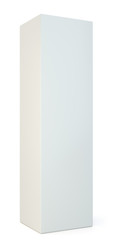 Poster - White tall rectangle blank box on studio background. 3D Illustration. Isolated on white background.