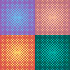 Wall Mural - Pop Art vintage vector background. Halftone design
