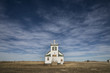 Abandoned church on prairie