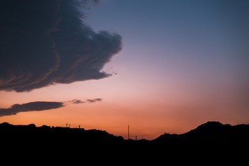 Nice sky minutes after sunset