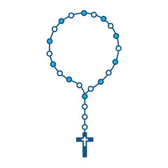 Canvas Print - rosary beads icon
