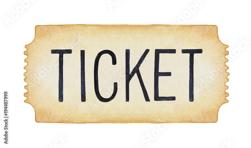 Cuadros en Lienzo Entry ticket illustration