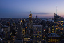 View Of Manhattan Skyline,  New York City.