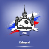 Fototapeta Big Ben - Logo Soccer championship 2018