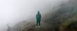 © Duet Postscriptum/Stocksy - Person silhouette in mists of volcano