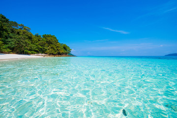 Beautiful Cock Burn Island on sunny day in Myanmar