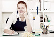 © JackF - Smiling workwoman of office cleaning service wiping dust on sleek table
