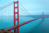 Fototapeta Mosty linowy / wiszący - Golden Gate Bridge in San Francisco, California