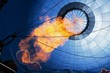 © imageBROKER - Hot air balloon being heated with a flame, Montgolfiade Bad Wiessee, Tegernsee, Bavaria, Germany, Europe