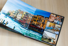 Open Book With Venice Image Photobook