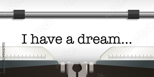 Fotografía Machine a Ecrire - I Have a Dream