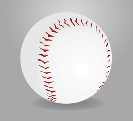 Wall Mural - Baseball ball. vector illustration