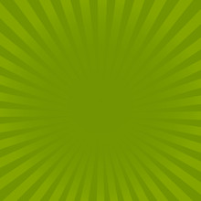 Sunburst Green Rays Pattern. Radial Sunburst Ray Background Vector Illustration