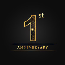 Anniversary,aniversary, First Years Anniversary Celebration Logotype. 1st Anniversary Logo