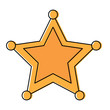© Gstudio - police sheriff star icon image vector illustration design