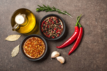 Wall Mural - Cooking table with ingredients