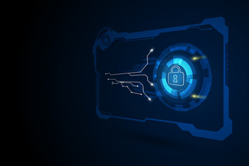 Poster - abstract data security concept tech innovation design background