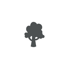 Sticker - tree icon. sign design