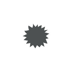 Sticker - sun icon. sign design