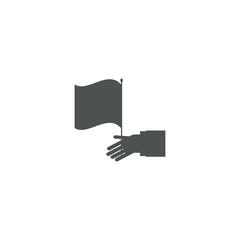 Sticker - hand icon. sign design