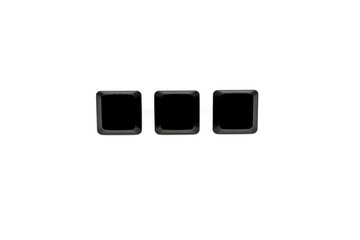 Leinwandbilder - Three Black keyboard button isolated on white background