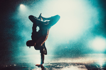 Young man dancing