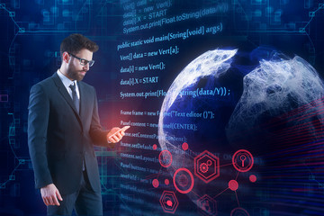 Poster - Worldwide computing and programming concept