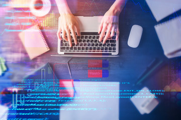 Poster - Programming, computing and information concept