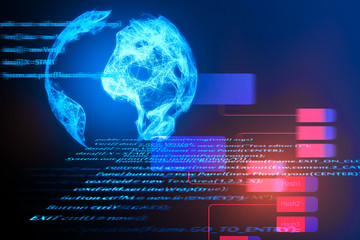Poster - HTML globe background