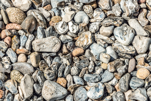 Eine Steinfläche (Feuersteine) Stock-Foto | Adobe Stock