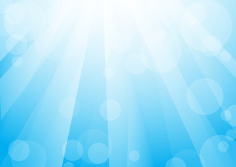 blue background with light reflections and bubbles