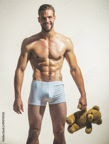 teddy bear with muscles
