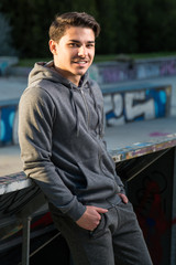 young man in sport clothes