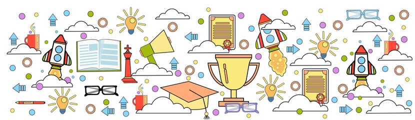 Poster - business icons set