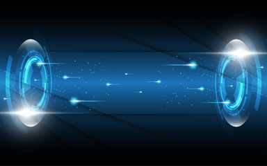Wall Mural - abstract technology background hi-tech communication concept innovation background vector illustrati
