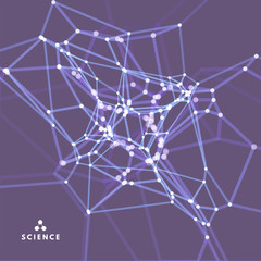 Wall Mural - lattice structure. science or technology background. graphic design. 3d grid surface. abstract vecto