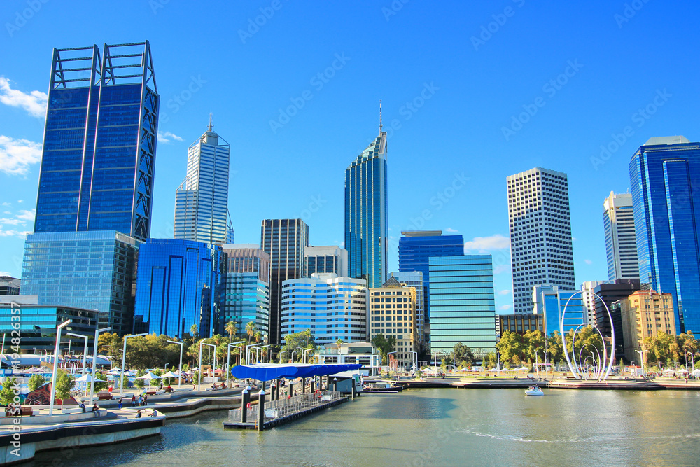 The city of Perth, Australia - obrazy, fototapety, plakaty 